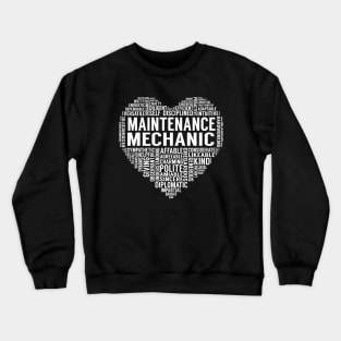 Maintenance Mechanic Heart Crewneck Sweatshirt